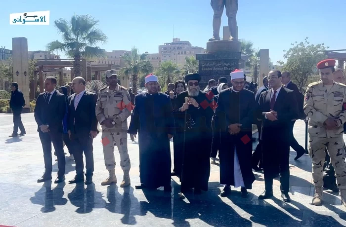 على أنغام النشيد الوطني.. أسوان تحتفل بالعيد القومي الـ 55 (ألبوم صور)