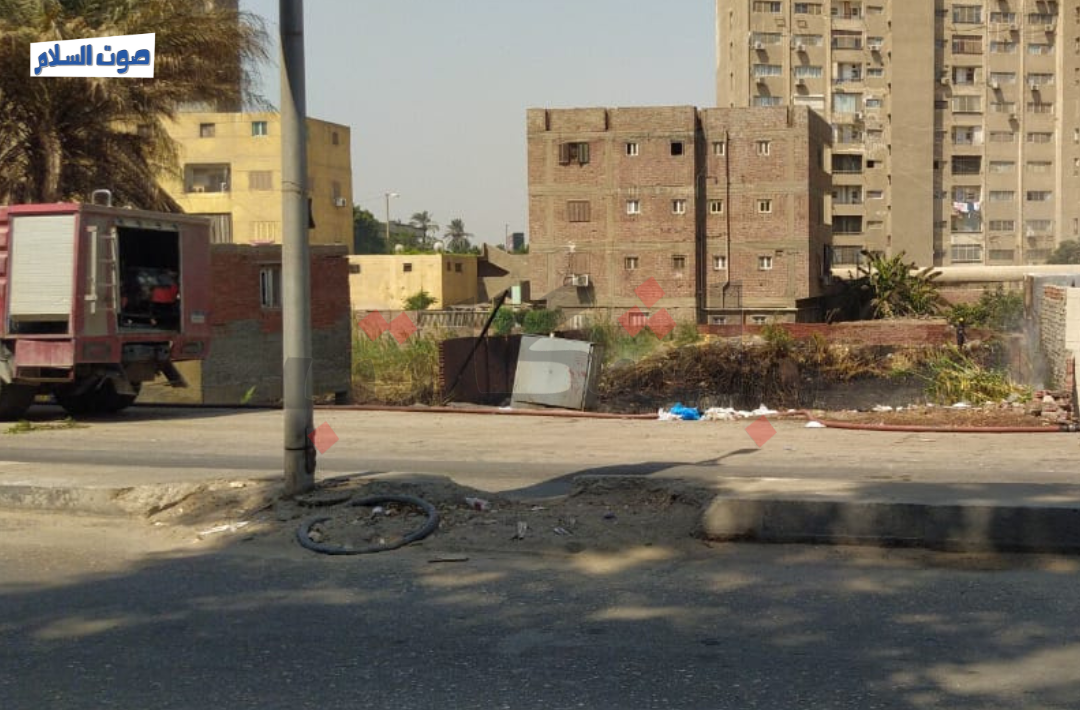 حريق شارع مصر حلوان الزراعي