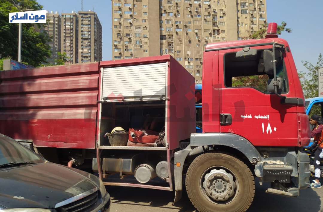 حريق شارع حلوان مصر الزراعي