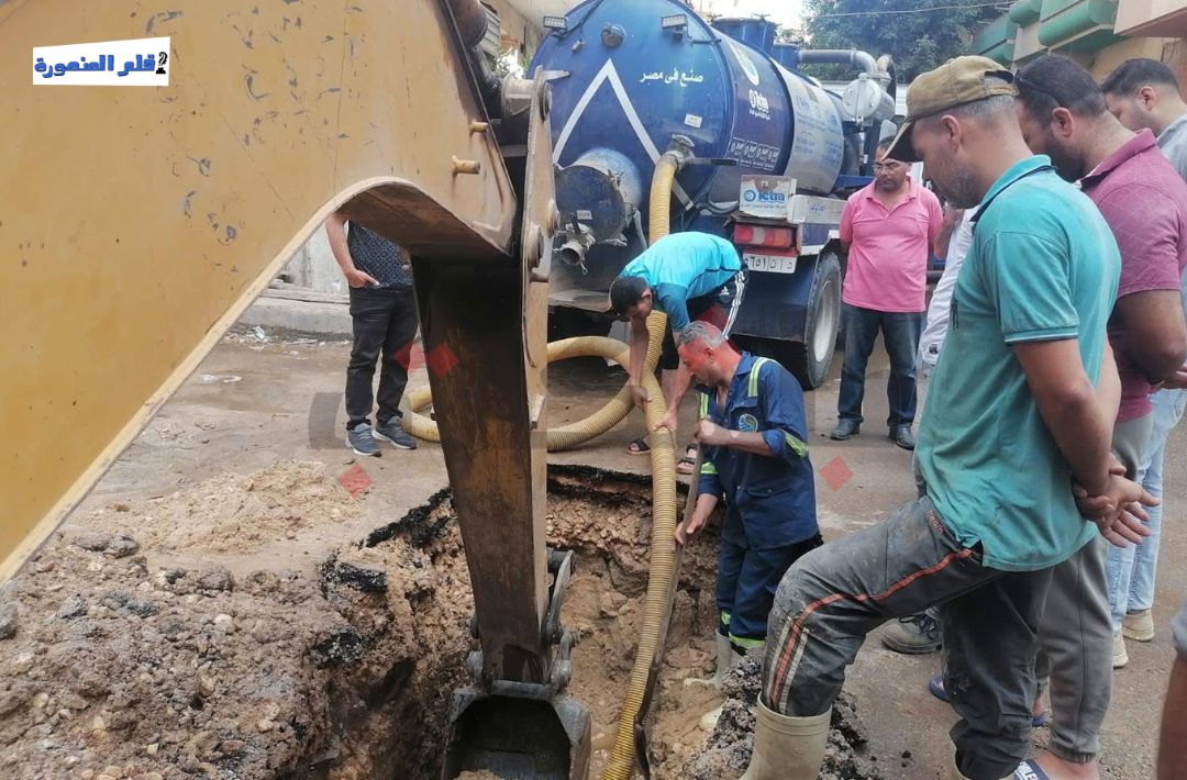 انفجار مواسير مياه بالدقهلية