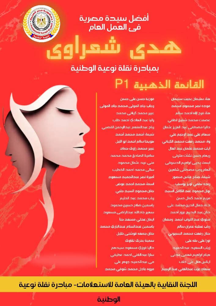 قائمة هدى شعراوي