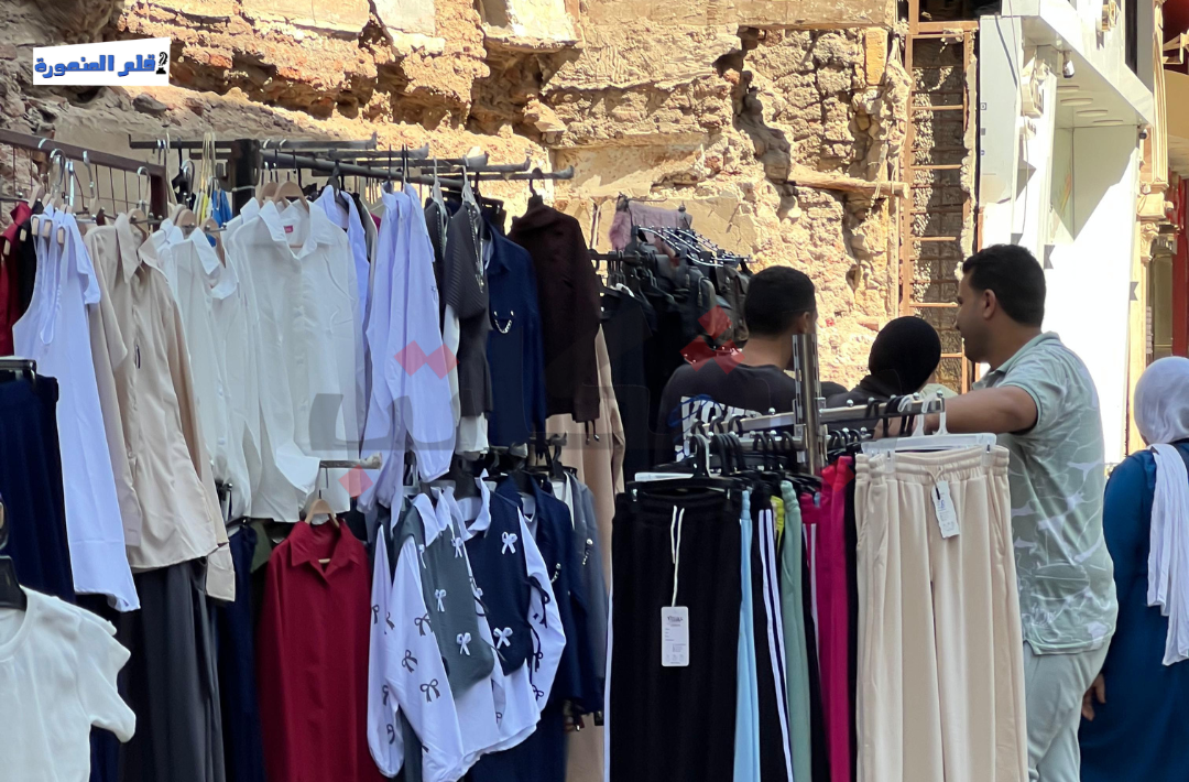 إشغالات شارع السكة الحديد بمدينة المنصورة محافظة الدقهلية