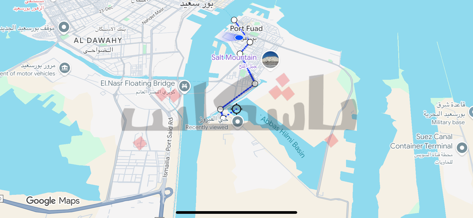 مواصلات حي الفيروز بمحافظة بورسعيد