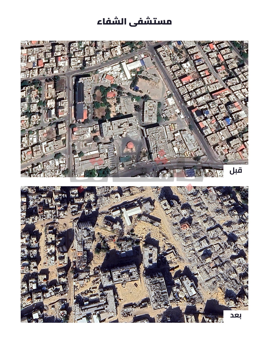 حجم الدمار في مستشفيات غزة