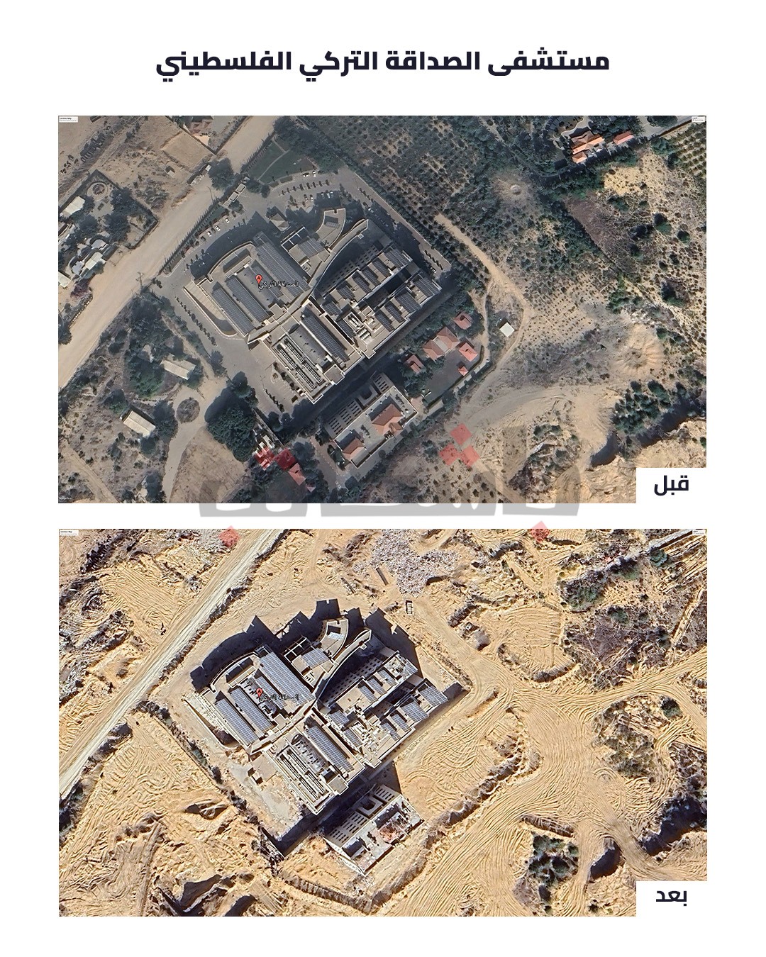 حجم الدمار في مستشفيات غزة