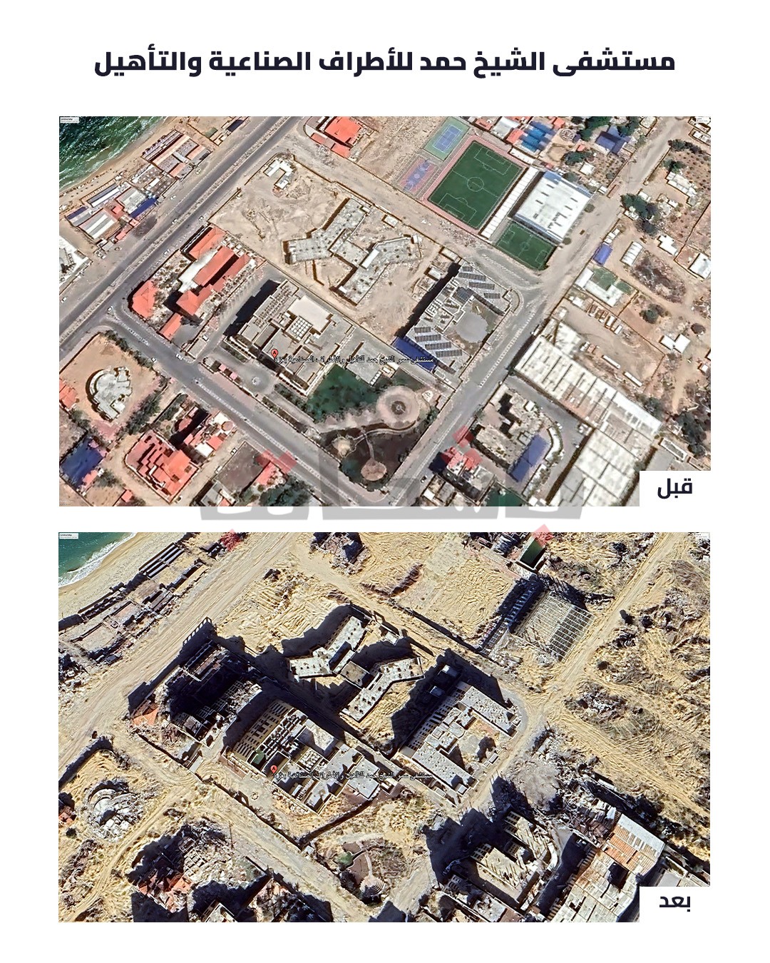 حجم الدمار في مستشفيات غزة