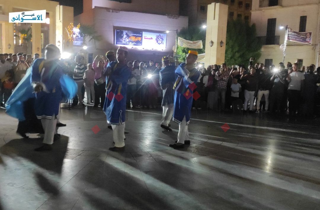 فرقة أسوان في مهرجان تعامد الشمس على وجه رمسيس