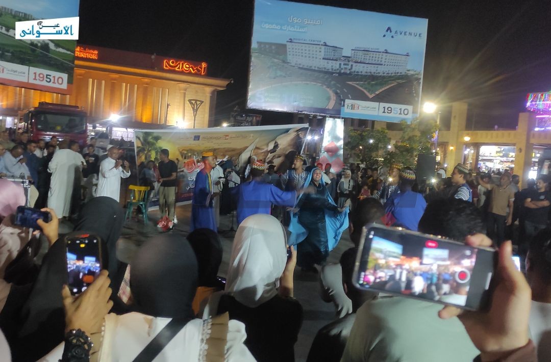 فرقة أسوان في مهرجان تعامد الشمس على وجه رمسيس