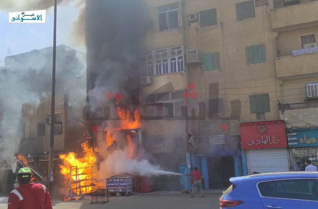 حريق بعمارة سكنية في منطقة 