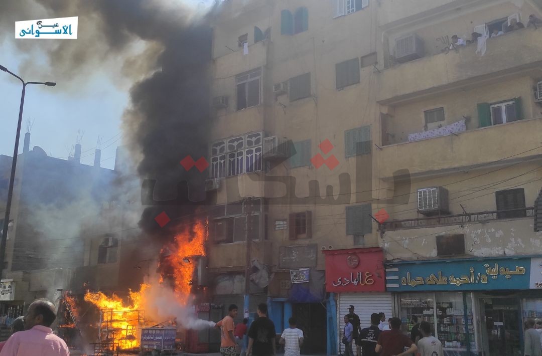 حريق بعمارة سكنية في منطقة السيل