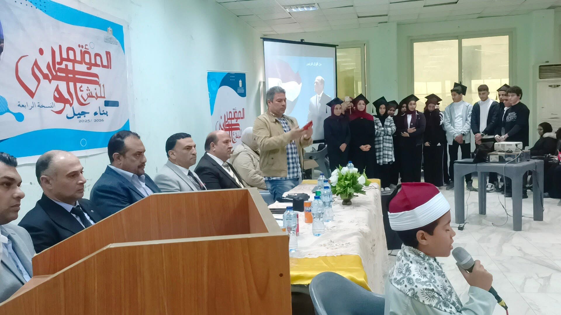 صورة أرشيفية لفريق الإنشاد الديني بمؤتمر النشء الوطني