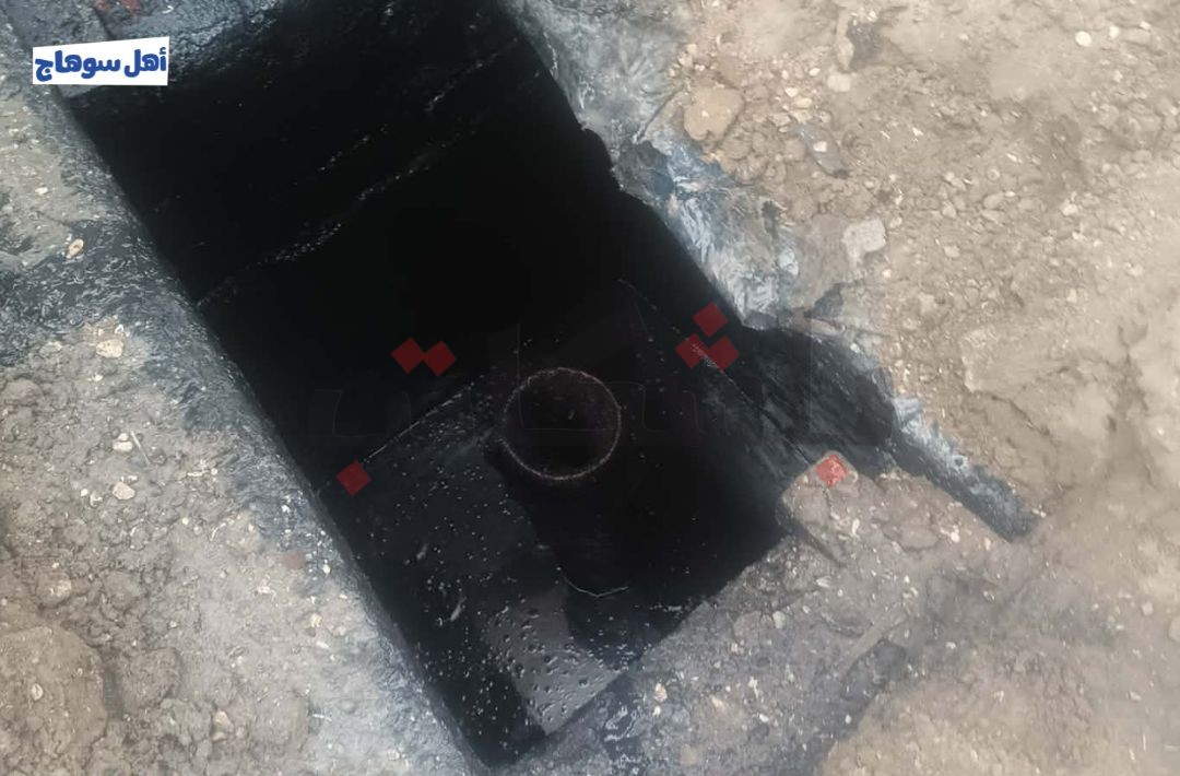 تسرب مياه الصرف الصحي في قرية نجع الماسخ