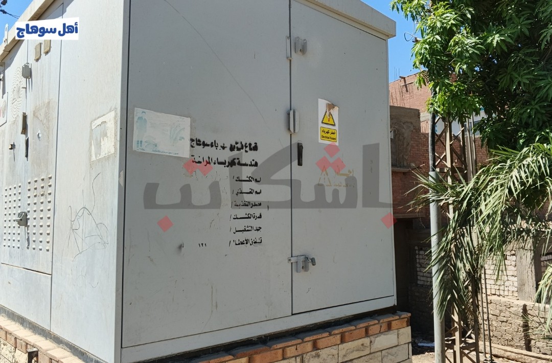 المحول الكهربائي في قرية فزارة الشرقية