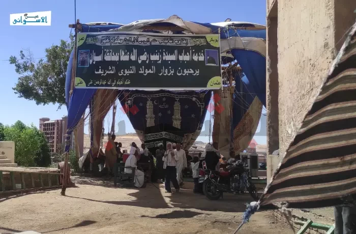 احتفالات المولد النبوي تنطلق في مقام السيدة زينب بأسوان