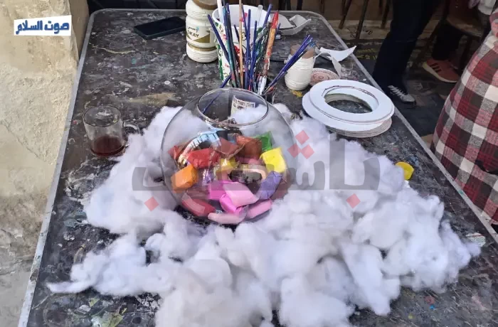 ورش فنية للأطفال.. "رجل الثلج" في بيت السناري